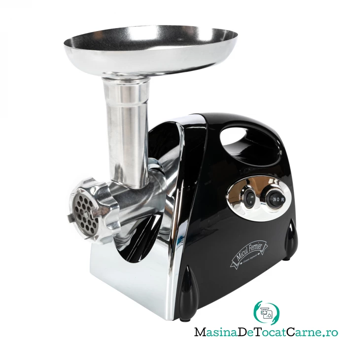 Masina electrica de tocat carne JIA - Micul Fermier GF-1431, Neagra, 1200W, 1.6 kg min.