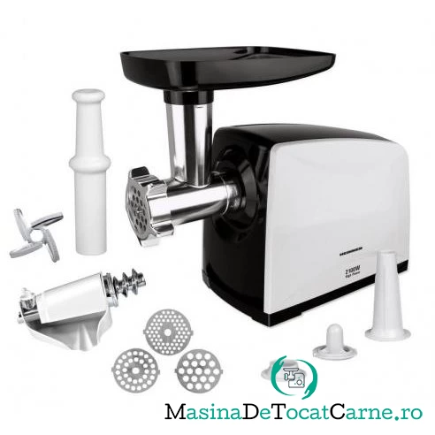 Masina de tocat MG-2100BKWH Weston White 2100W 1.8 kg/min Negru / Alb la 428.99 lei ron